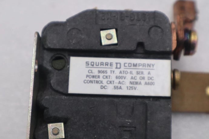 NEW OPEN BOX Square D 9065AT0-1L Thermal Overload Relay, 600V, 50A STK G990A - Image 3