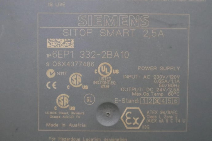 Siemens 6EP1332-2BA10 Power Supply STOCK K-673-C - Image 2