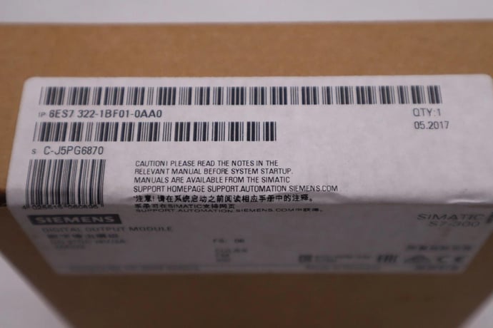 Siemens 6es7 322-1bf01-0aa0 simatic s7-300 new sealed unit stock g385a - Image 2