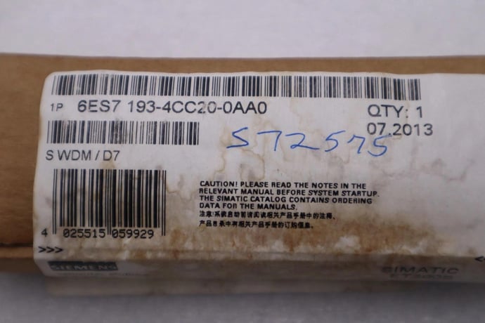 New siemens 6es7 193-4cc20-0aa0 terminal module stock g850a - Image 2