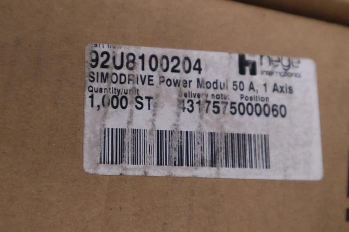 6SN1123-1AA00-0CA2 NEW SIEMENS SIMODRIVE Power Module NEW IN BOX STOCK H84 4025515019435 - Image 3