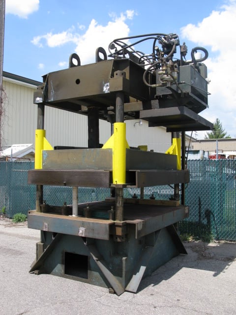 75 Ton, Dake, 80" LR x 74" FB, 26" daylight, 18" stroke, down-acting, 6" bore cylinder, 10 HP, #2249 - Image 2