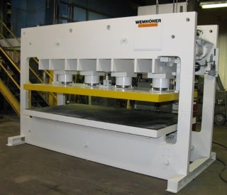 270 Ton, Wemhoner #KT-M-15/28-240, hydraulic press, 110" LR x 59" FB, dwnact, 16" daylight, 10" stroke, 96" - Image 1