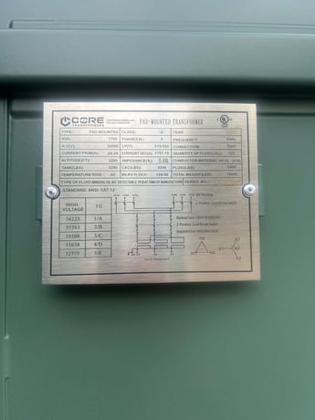 1750 KVA 34500 Delta Primary, 575Y/332 Secondary, Pad, New - Image 3