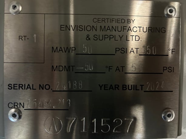72" x 10' Flare Knockout, 50 bbl, 50 psi, 2024 - Image 6