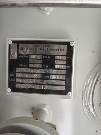 24" Sour Vertical Inlet Separator, 1480 psi, 3-phase, 2007 - Image 9