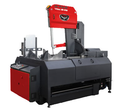 18" x 28" RMT #S-FAB-VSM-18-18, semi automatic vertical double miter bandsaw, 49-349 FPM, 5.4 HP, 1.3" x - Image 1