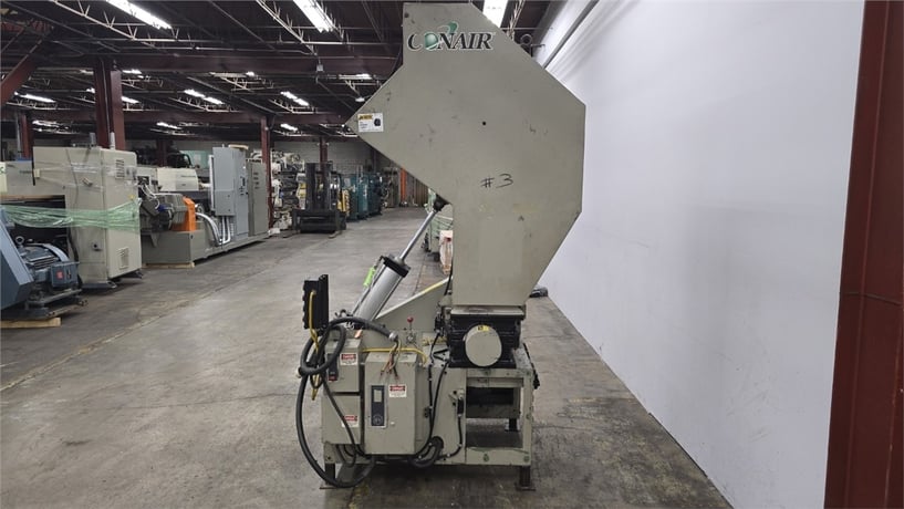 12" x 21" Conair #CE1221, granulator w/ blower/cyclone, 3 knife staggered open rotor, 2 bed knives, 55" - Image 9