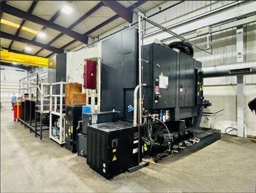 OKK #HM-1250S, 4-Axis CNC horizontal machining center, Fanuc 310iS-A, 66.9" X, 55.1" Y, 48.8" Z, 60 automatic - Image 6