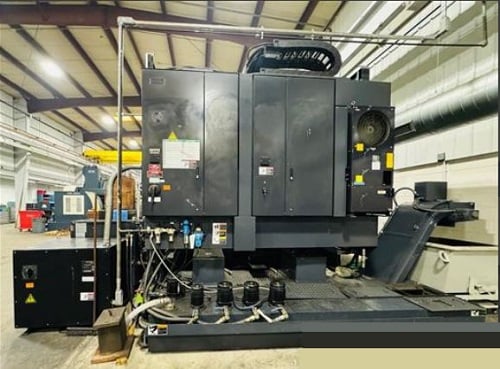 OKK #HM-1250S, 4-Axis CNC horizontal machining center, Fanuc 310iS-A, 66.9" X, 55.1" Y, 48.8" Z, 60 automatic - Image 9