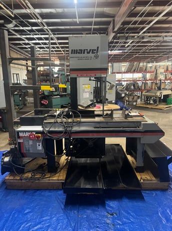 18" x 22" Marvel #8-Mark-II, vertical semi-auto band saw, 14' 6" x 1" blade, 50-450 FPM - Image 1