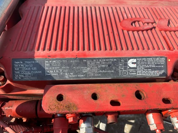 525 HP Model QSX15, industrial engine takeout of air compressor, Tier 4, 6150 hours, 2013 - Image 7