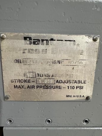 12 Ton, ATEK Bantam #B4120MF0, press brake, 1.875" stroke, 1997 - Image 7