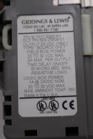 GIDDINGS & LEWIS DANAHER MOTION M.1017.3095 R3 / M10173095 R3 MODULE #6008 - Image 3