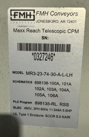 FMH #MAXX Reach, telescopic conveyor bi-directional 23' extends to 74', 2023 MINT Surplus load unload Truck - Image 9