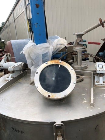 48" x 24" Ellerwerk #736-U-A, Stainless Steel Basket Centrifuge, perforated, 25 KW, 1986 - Image 2