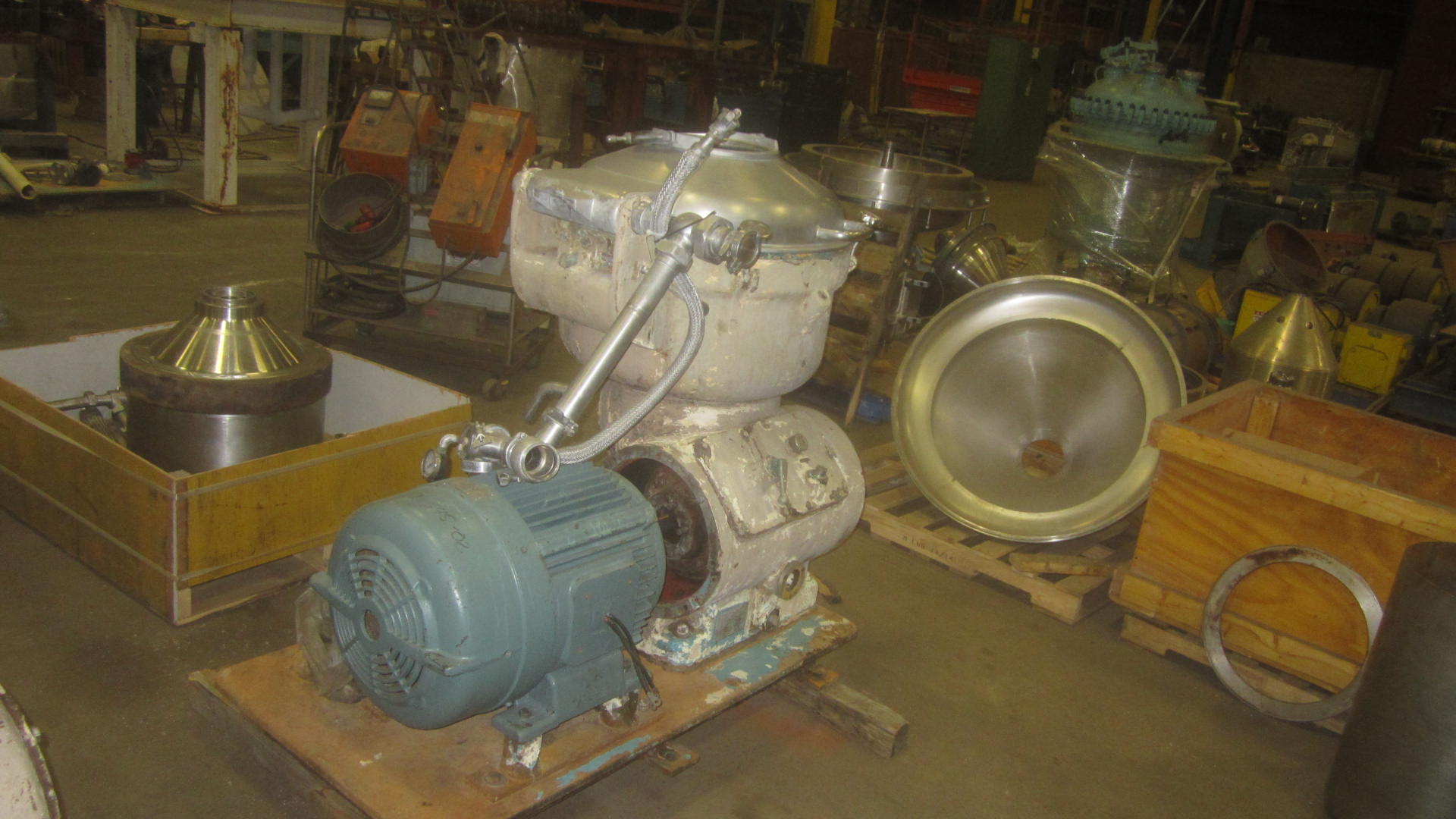 Alfa-Laval #SRG-214, Stainless Steel Disc Centrifuge, 4400 rpm bowl, 5811 GPH, 22000 LPH, hermetic, 24" - Image 6