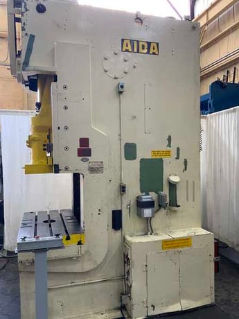 150 Ton, Aida #FP-XGC-150SU, gap frame press, 7.8" stroke, 15.7"Shut Height, 45 SPM, 10 HP, air clutch & - Image 9