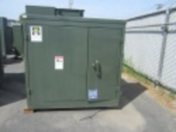 113 KVA 4160 Primary, 208Y/120 Secondary, Atlantic Power Systems, oil, outdoor, #LT4675 - Image 2