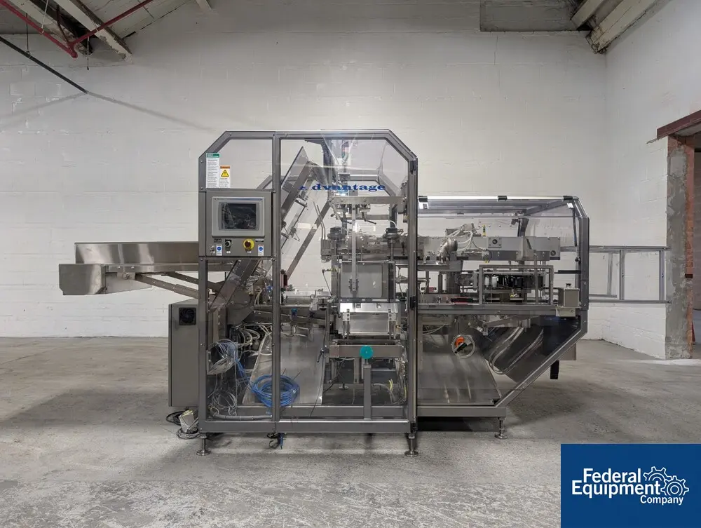 MGS #Advantage, Case Packer, powered case feeder, dual tag heads, PLC controls, 2008 - Image 1