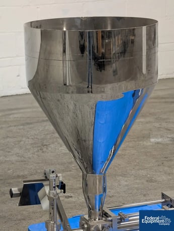 IMACO #Gemini-1PD, Piston Filler, Stainless Steel prodcut, hopper, nozzle, pedal - Image 7