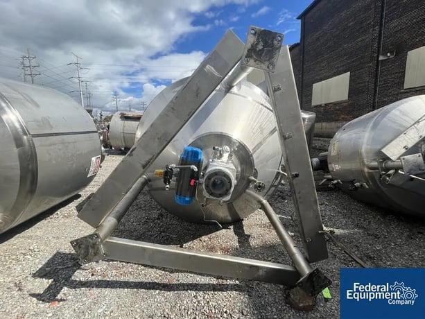 700 gallon SFI, Mix Kettle, Stainless Steel, 78" diameter x 21" straight side, dish top, 38" cone bottom, 15 - Image 5