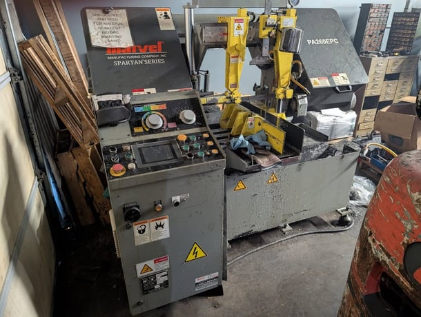 12" X 10.25" Marvel Spartan #PA260EPC, Horizontal Saw, 1.25" x 12'11" blade, 65-330 SFM, 5/1 HP, 2018 - Image 1