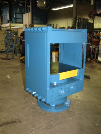 154 Ton, French Oil, 26" x26", up-act, slab side, 16" daylight, 10" stroke, 31" work hght, 56" tall, #2238 - Image 2
