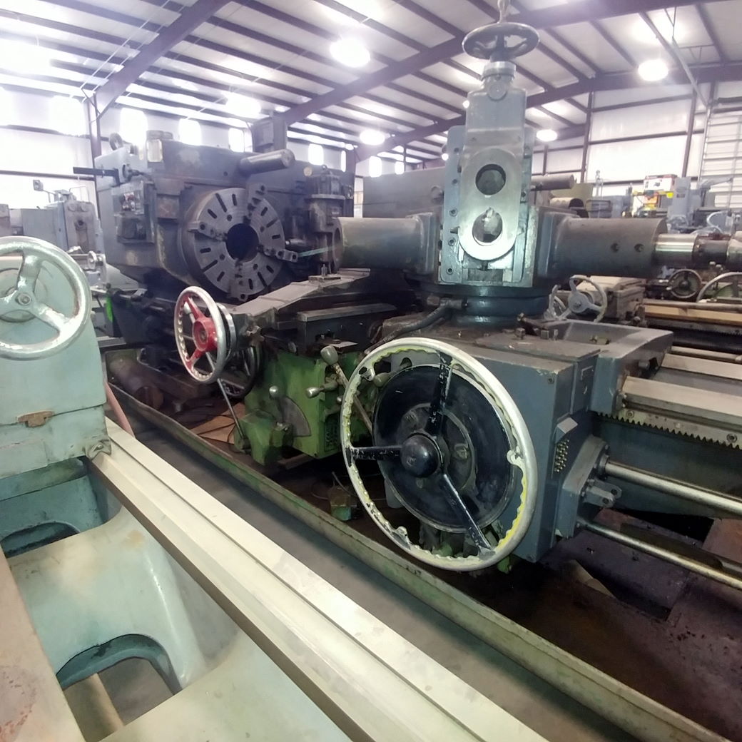 No. 4A Warner & Swasey, M3550, square head, saddle type turret lathe, 28-1/4" swing o/bed ways, 62" center - Image 1