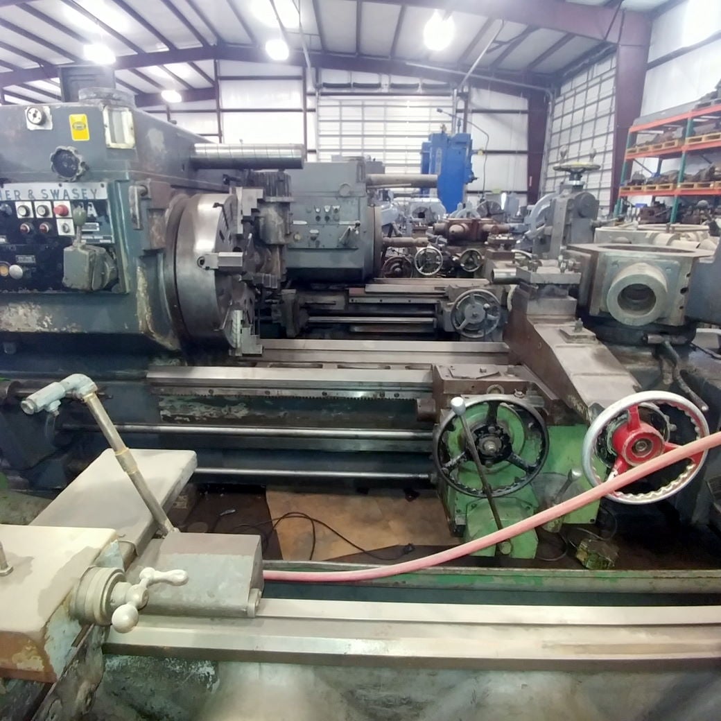No. 4A Warner & Swasey, M3550, square head, saddle type turret lathe, 28-1/4" swing o/bed ways, 62" center - Image 5