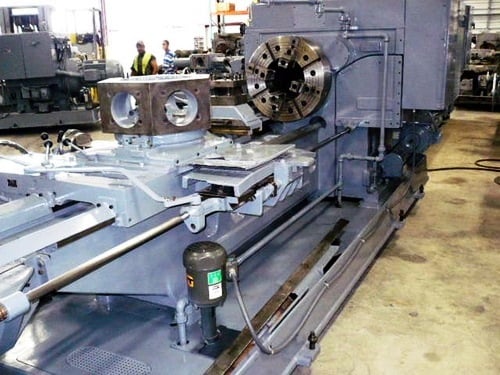 No. 4A Warner & Swasey, M3580, square head, saddle type turret lathe, 28-1/4" swing o/bed ways, 62" center - Image 6