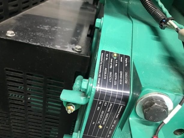 2250 KW Cummins #DQKAF, diesel generator set, 277/480 Volts, 163 hours, QSK60-G14 engine, EPA Tier 2, sound - Image 9
