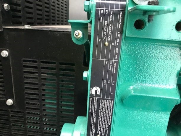 2250 KW Cummins #DQKAF, diesel generator set, 277/480 Volts, 163 hours, QSK60-G14 engine, EPA Tier 2, sound - Image 10