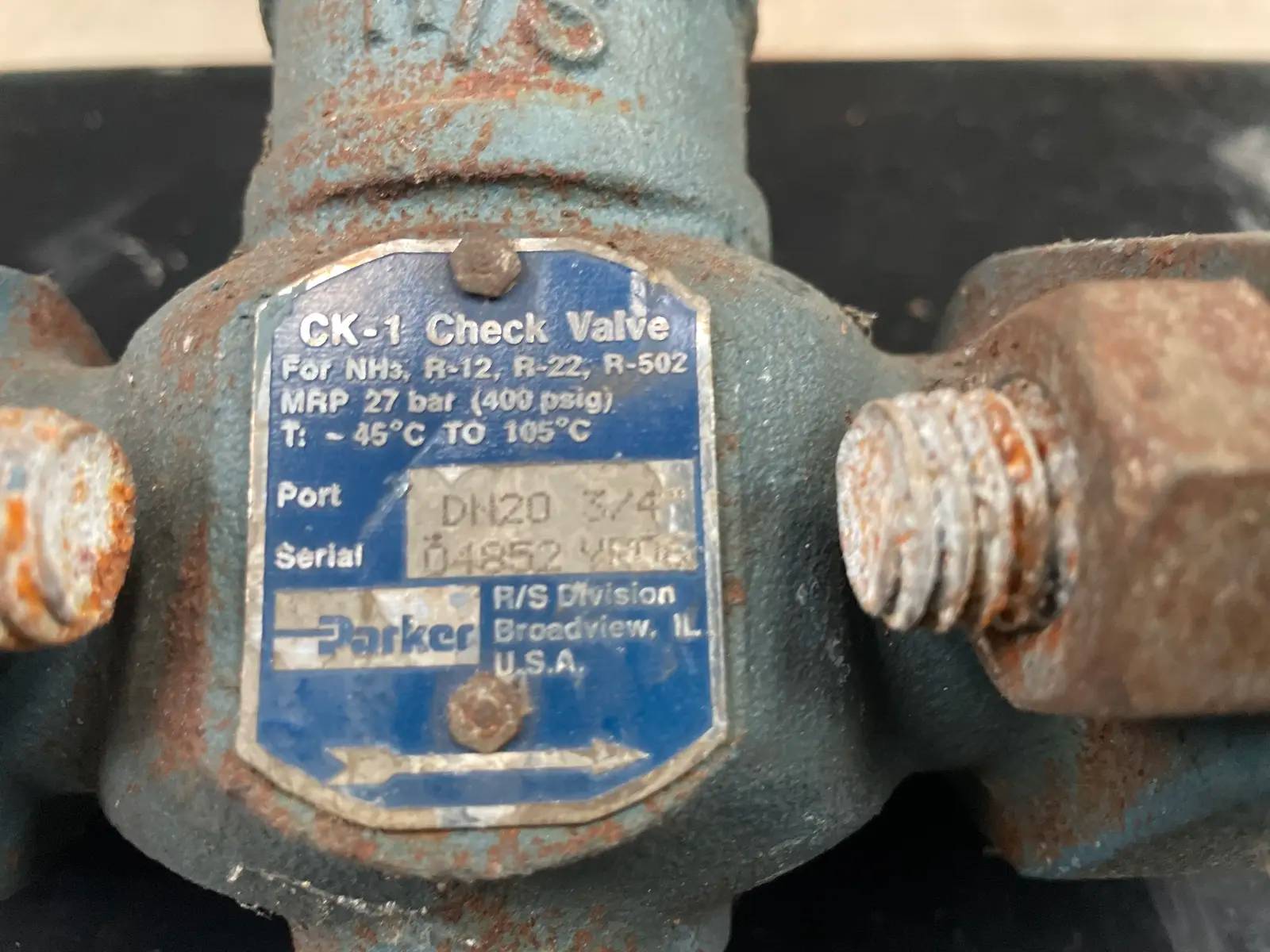 3/4" Parker #DN20, check valve - Image 5