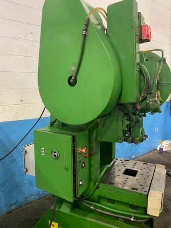 40 Ton, Rousselle #4, OBI back geared press, 4" stroke, 11" Shut Height, air clutch & brake, 45 SPM, 5 HP - Image 3