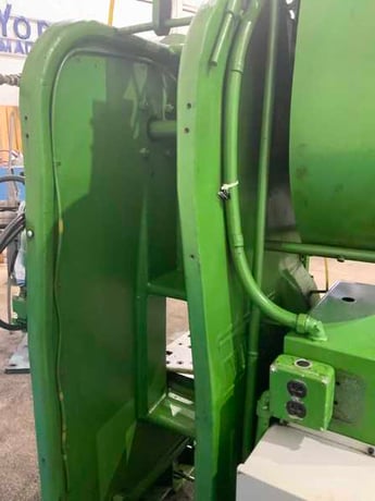 40 Ton, Rousselle #4, OBI back geared press, 4" stroke, 11" Shut Height, air clutch & brake, 45 SPM, 5 HP - Image 9