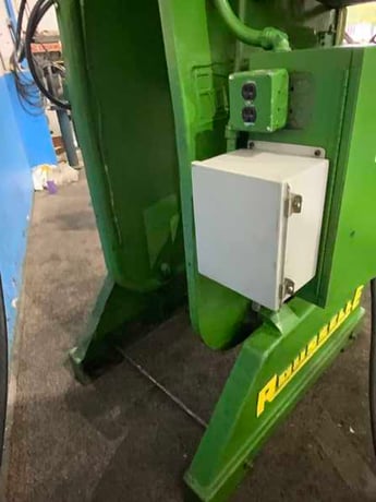 40 Ton, Rousselle #4, OBI back geared press, 4" stroke, 11" Shut Height, air clutch & brake, 45 SPM, 5 HP - Image 10