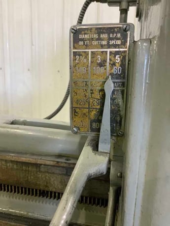 3' -9" Cincinnati Bickford, column radial drill, box drill table, power elevation, coolant, 3 HP - Image 6