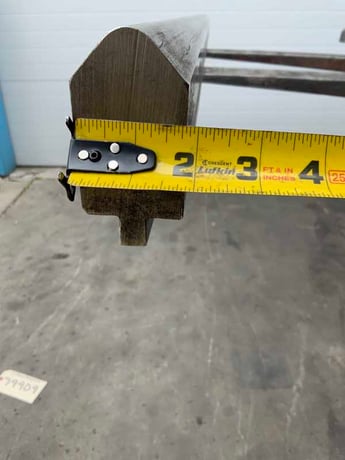 63" L, Male press brake die, 1-1/2"die width, 3" die height, 1/2"tang - Image 5