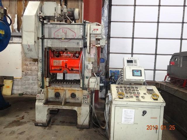 45 Ton, L & J, high speed press, 2" stroke, 12-3/4" Shut Height, 2" ram adj., 30" LR x 18" FB BA, 120-360 - Image 2