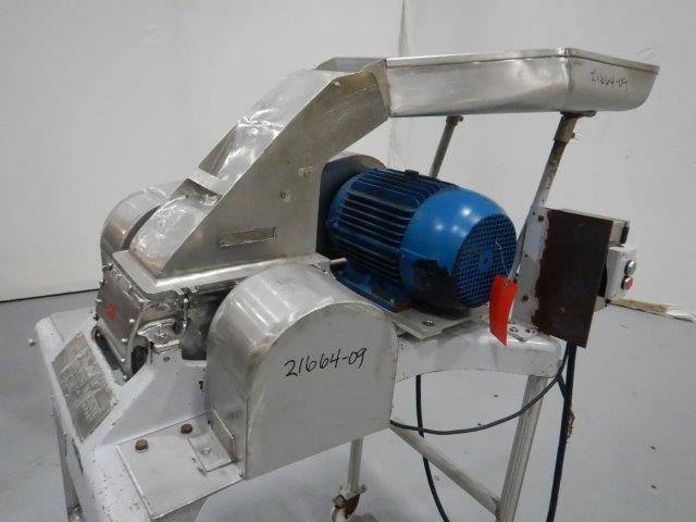 Fitzpatrick #D6, Stainless Steel Fitzmill, Pan Fed, 7.5 HP, 230/460 V, On Wheels - Image 6
