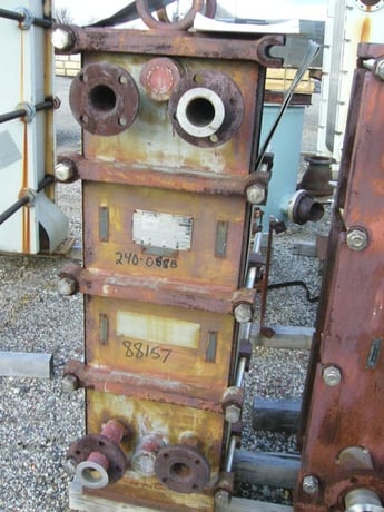 100 sq.ft., American Heat Reclaim, Stainless Steel Plate Heat Exchanger, (22) 15.5" width x 45" L Plates, 75 - Image 1