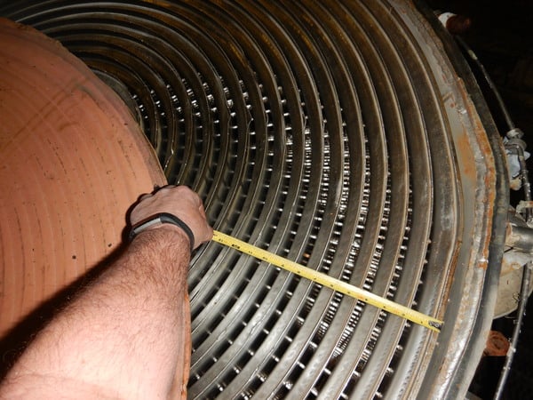 1712 sq.ft., Stainless Steel Spiral Heat Exchanger, Alfa-Laval, 130 psi @ 32/392 °F Chamber A, 87 psi @ - Image 8
