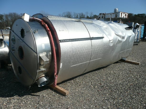 Piovan #T6000IX, Stainless Steel Drying Hopper, 6000 lb., 60" diameter x 14' H Hoppers, 1997 - Image 3