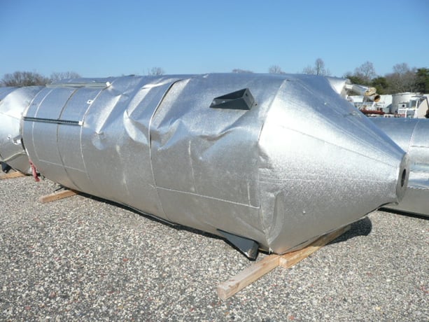 Piovan #T6000IX, Stainless Steel Drying Hopper, 6000 lb., 60" diameter x 14' H Hoppers, 1997 - Image 4