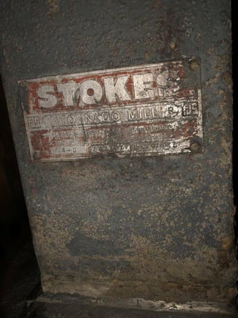 Stokes #44-0, Stainless Steel Tornado Mill, 10 HP Motor - Image 4