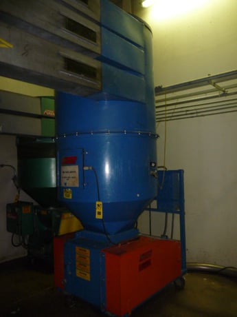 16" x 16" LR Systems #SG400, Granulator, 48" O.D. x 76" straight side Hopper, 25 HP, On Portable Base, 1996 - Image 1