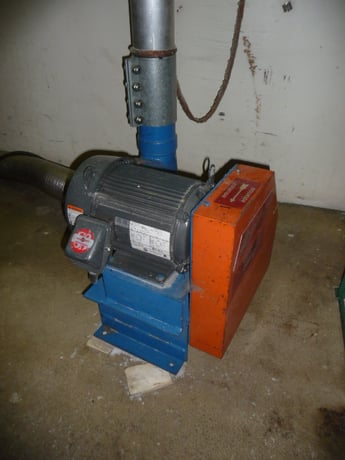 16" x 16" LR Systems #SG400, Granulator, 48" O.D. x 76" straight side Hopper, 25 HP, On Portable Base, 1996 - Image 4