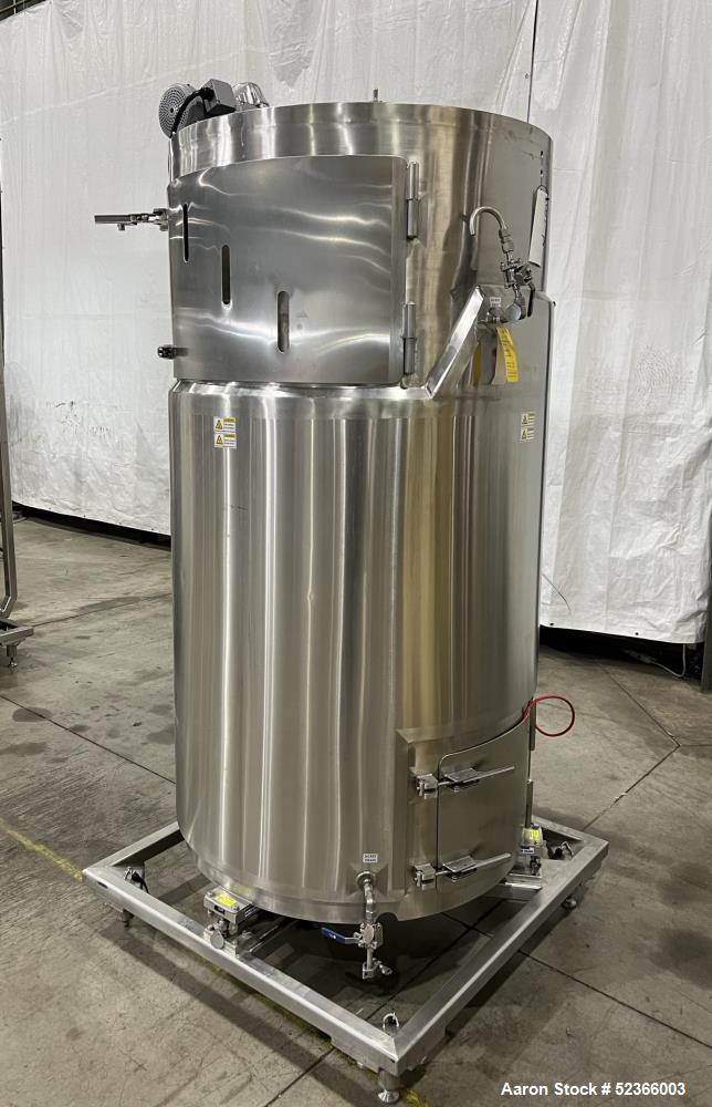 264 gallon Thermo Scientific #HyClone, single use bioreactor, 38" diameter x 50" straight side, flat top & - Image 1