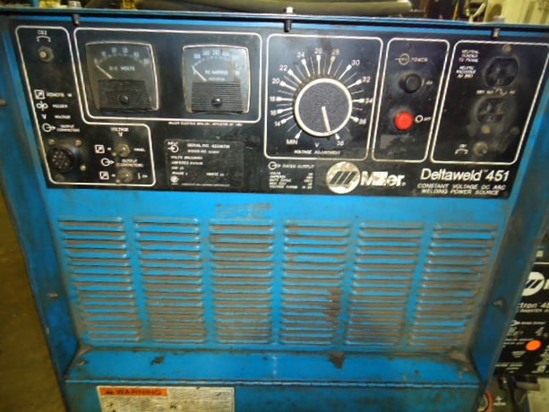 Miller #Deltaweld-451, constant voltage DC arc welding source, 1994 - Image 2